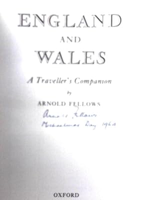 Bild des Verkufers fr England and Wales: A Traveller's Companion zum Verkauf von World of Rare Books