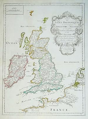 Antique Map BRITISH ISLES, Britain, Pierre Du Val original 1665