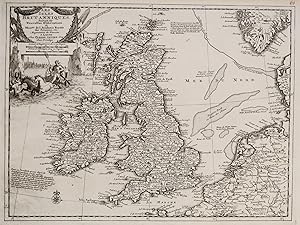 Antique Map BRITISH ISLES, Britain, UK, Pieter Van Der Aa, original 1713