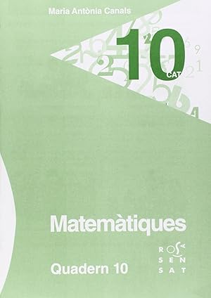 Immagine del venditore per Matemtiques. Quadern 10 venduto da Imosver