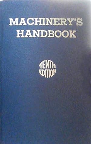 Image du vendeur pour Machinery's Handbook Tenth Edition 1941 mis en vente par Redux Books