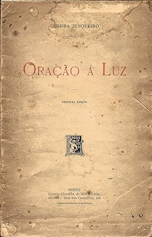 Seller image for ORAO  LUZ for sale by Livraria Antiquria do Calhariz