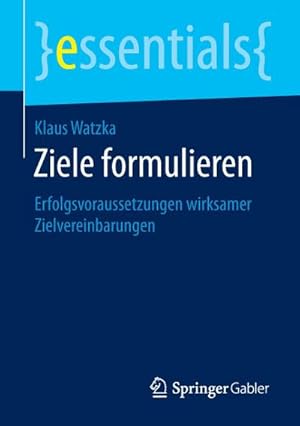Seller image for Ziele formulieren for sale by BuchWeltWeit Ludwig Meier e.K.