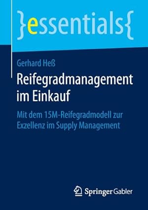 Seller image for Reifegradmanagement im Einkauf for sale by BuchWeltWeit Ludwig Meier e.K.