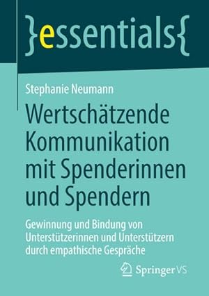 Seller image for Wertschtzende Kommunikation mit Spenderinnen und Spendern for sale by BuchWeltWeit Ludwig Meier e.K.