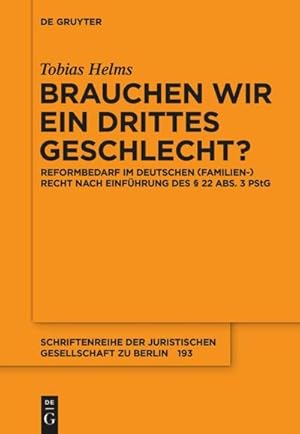 Immagine del venditore per Brauchen wir ein drittes Geschlecht? venduto da BuchWeltWeit Ludwig Meier e.K.