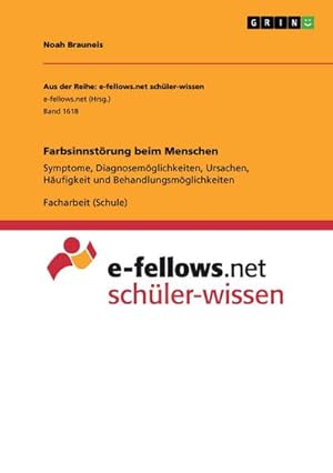Seller image for Farbsinnstrung beim Menschen for sale by BuchWeltWeit Ludwig Meier e.K.