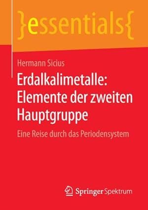 Bild des Verkufers fr Erdalkalimetalle: Elemente der zweiten Hauptgruppe zum Verkauf von BuchWeltWeit Ludwig Meier e.K.