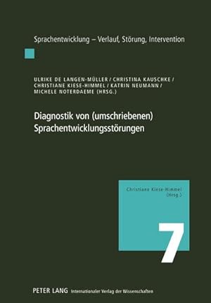 Image du vendeur pour Diagnostik von (umschriebenen) Sprachentwicklungsstrungen mis en vente par BuchWeltWeit Ludwig Meier e.K.