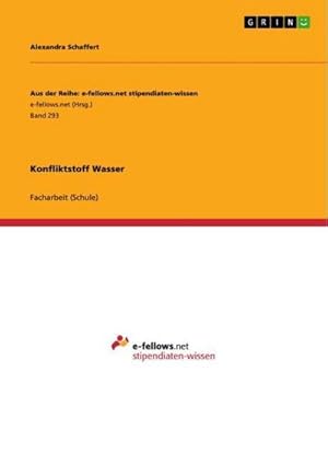 Seller image for Konfliktstoff Wasser for sale by BuchWeltWeit Ludwig Meier e.K.