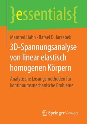 Seller image for 3D-Spannungsanalyse von linear elastisch homogenen Krpern for sale by BuchWeltWeit Ludwig Meier e.K.