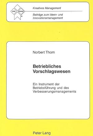 Seller image for Betriebliches Vorschlagswesen for sale by BuchWeltWeit Ludwig Meier e.K.