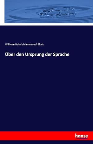 Seller image for ber den Ursprung der Sprache for sale by BuchWeltWeit Ludwig Meier e.K.