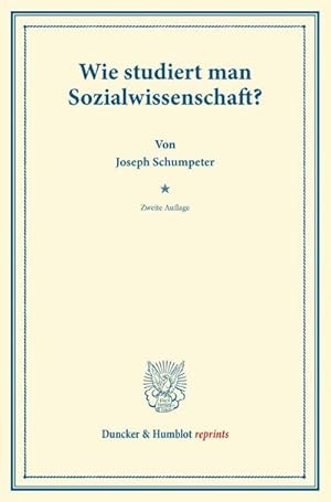 Seller image for Wie studiert man Sozialwissenschaft? for sale by BuchWeltWeit Ludwig Meier e.K.