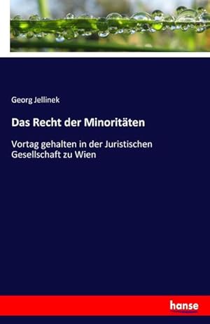 Seller image for Das Recht der Minoritten for sale by BuchWeltWeit Ludwig Meier e.K.