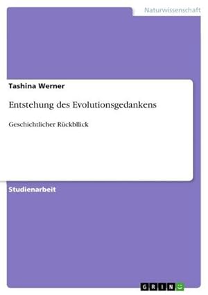 Seller image for Entstehung des Evolutionsgedankens for sale by BuchWeltWeit Ludwig Meier e.K.