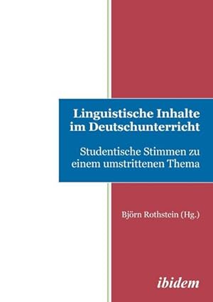 Bild des Verkufers fr Lingustische Inhalte im Deutschunterricht zum Verkauf von BuchWeltWeit Ludwig Meier e.K.