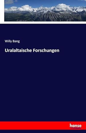 Seller image for Uralaltaische Forschungen for sale by BuchWeltWeit Ludwig Meier e.K.