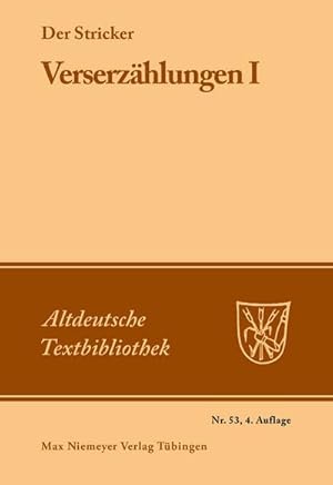 Immagine del venditore per Verserzhlungen 1 venduto da BuchWeltWeit Ludwig Meier e.K.