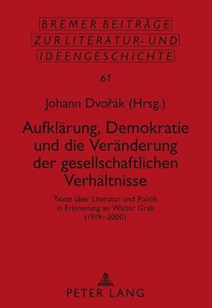 Immagine del venditore per Aufklrung, Demokratie und die Vernderung der gesellschaftlichen Verhltnisse venduto da BuchWeltWeit Ludwig Meier e.K.