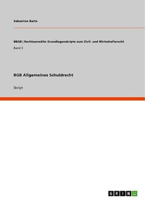 Seller image for BGB Allgemeines Schuldrecht for sale by BuchWeltWeit Ludwig Meier e.K.