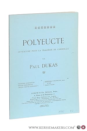 Bild des Verkufers fr Polyeucte ouverture pour la tragedie de corneille. Partition d'orchestre. zum Verkauf von Emile Kerssemakers ILAB