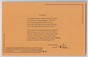 Gates (Signed Broadside)