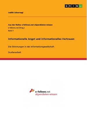 Imagen del vendedor de Informationelle Angst und informationelles Vertrauen a la venta por BuchWeltWeit Ludwig Meier e.K.