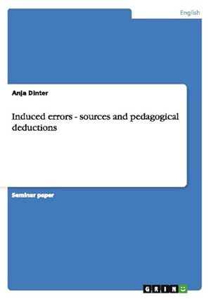Seller image for Induced errors - sources and pedagogical deductions for sale by BuchWeltWeit Ludwig Meier e.K.