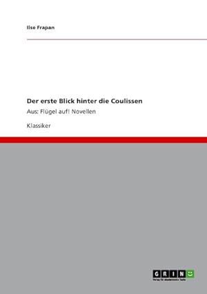 Immagine del venditore per Der erste Blick hinter die Coulissen venduto da BuchWeltWeit Ludwig Meier e.K.