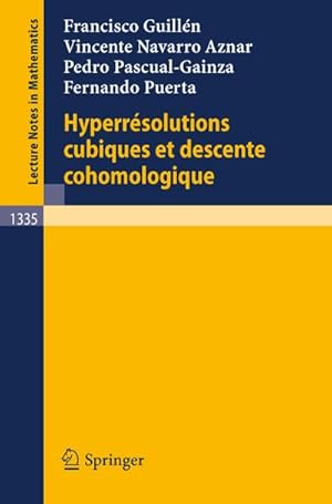 Seller image for Hyperresolutions cubiques et descente cohomologique for sale by BuchWeltWeit Ludwig Meier e.K.