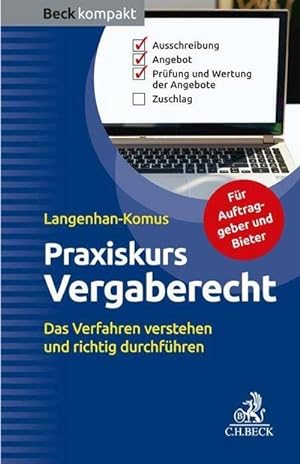 Immagine del venditore per Praxiskurs Vergaberecht venduto da BuchWeltWeit Ludwig Meier e.K.