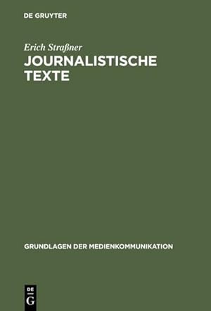 Seller image for Journalistische Texte for sale by BuchWeltWeit Ludwig Meier e.K.
