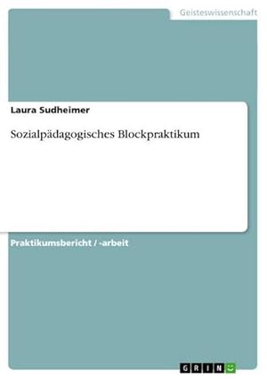 Immagine del venditore per Sozialpdagogisches Blockpraktikum venduto da BuchWeltWeit Ludwig Meier e.K.