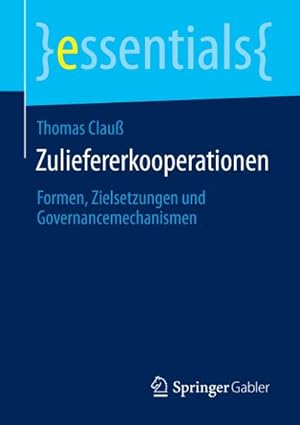 Seller image for Zuliefererkooperationen for sale by BuchWeltWeit Ludwig Meier e.K.