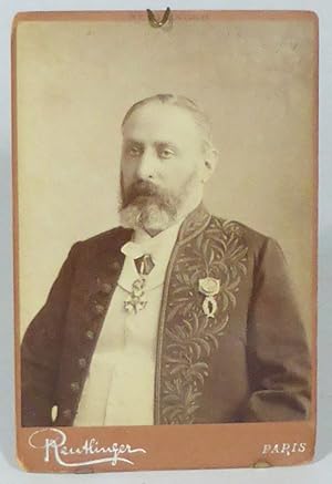 Image du vendeur pour Cabinet Card Photograph of Sully Prudhomme. mis en vente par Patrik Andersson, Antikvariat.