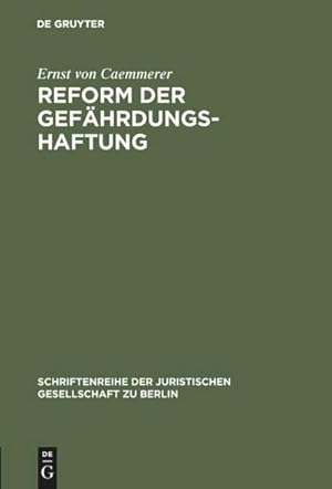 Immagine del venditore per Reform der Gefhrdungshaftung venduto da BuchWeltWeit Ludwig Meier e.K.