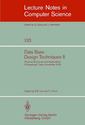 Image du vendeur pour Data Base Design Techniques II mis en vente par BuchWeltWeit Ludwig Meier e.K.