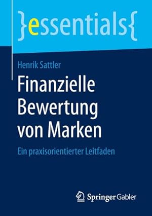Imagen del vendedor de Finanzielle Bewertung von Marken a la venta por BuchWeltWeit Ludwig Meier e.K.
