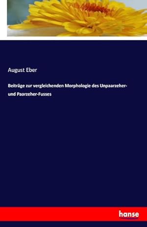 Imagen del vendedor de Beitrge zur vergleichenden Morphologie des Unpaarzeher- und Paarzeher-Fusses a la venta por BuchWeltWeit Ludwig Meier e.K.