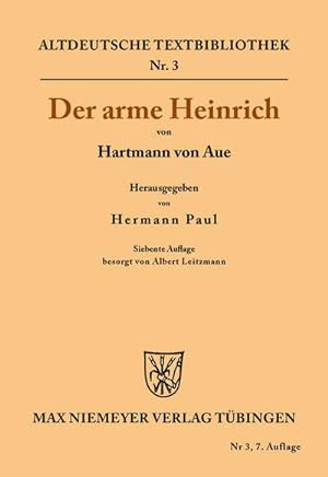 Imagen del vendedor de Der arme Heinrich a la venta por BuchWeltWeit Ludwig Meier e.K.