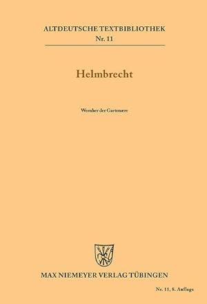 Imagen del vendedor de Helmbrecht a la venta por BuchWeltWeit Ludwig Meier e.K.