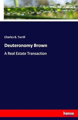 Seller image for Deuteronomy Brown for sale by BuchWeltWeit Ludwig Meier e.K.