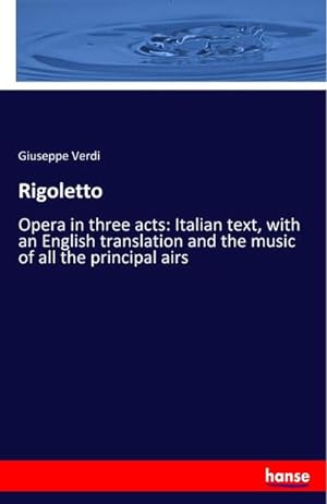 Seller image for Rigoletto for sale by BuchWeltWeit Ludwig Meier e.K.