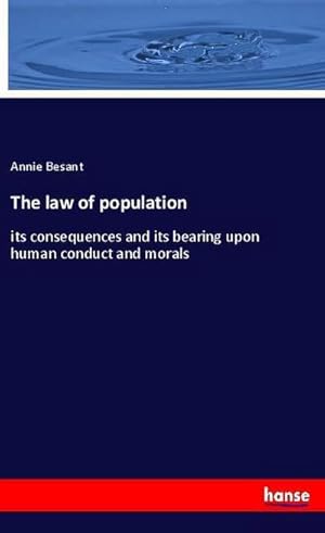 Seller image for The law of population for sale by BuchWeltWeit Ludwig Meier e.K.