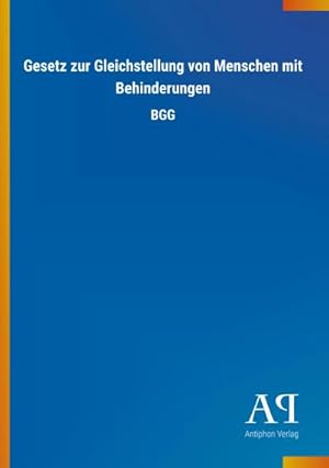 Image du vendeur pour Gesetz zur Gleichstellung von Menschen mit Behinderungen mis en vente par BuchWeltWeit Ludwig Meier e.K.