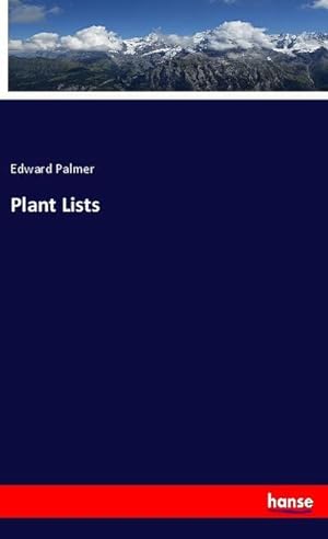 Seller image for Plant Lists for sale by BuchWeltWeit Ludwig Meier e.K.