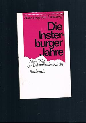 Bild des Verkufers fr Die Insterburger Jahre Mein Weg zur bekennenden Kirche zum Verkauf von manufactura