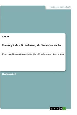 Seller image for Konzept der Krnkung als Suizidursache for sale by BuchWeltWeit Ludwig Meier e.K.