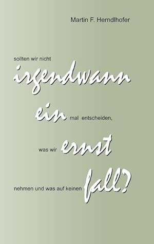 Seller image for Irgendwann ein Ernstfall? for sale by BuchWeltWeit Ludwig Meier e.K.